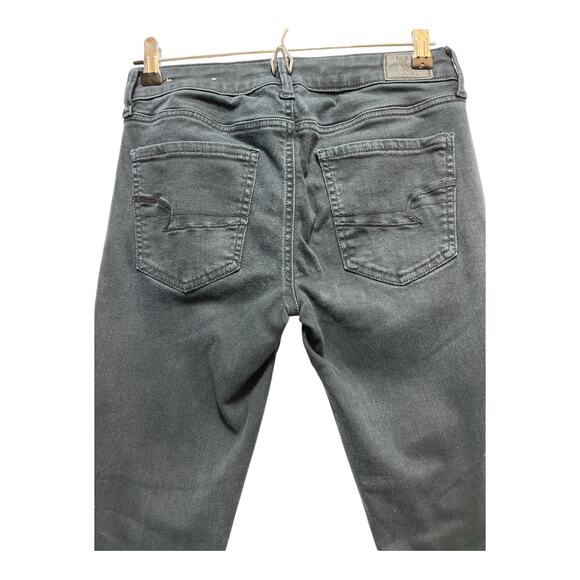 American Eagle Next Level Stretch Skinny Jeans Black Size 6 Regular Women’s - Picture 5 of 9